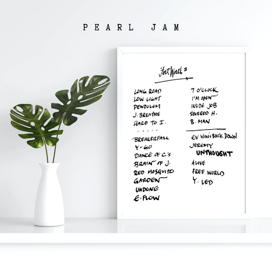 Pearl Jam | Fort Worth | 9/15/23 | Night 2 | Concert | Setlist | Print | Custom | Personalized | Gift for Him | Gift for Her | Special Gift | Music Fan Gift