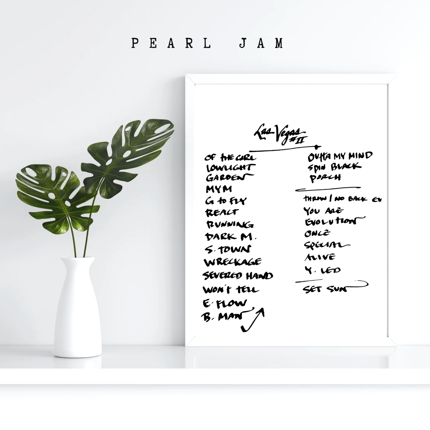 Pearl Jam | Las Vegas | 5/18/24 | Night 2 | Concert | Setlist | Print | Custom | Personalized | Gift for Him | Gift for Her | Special Gift | Music Fan Gift