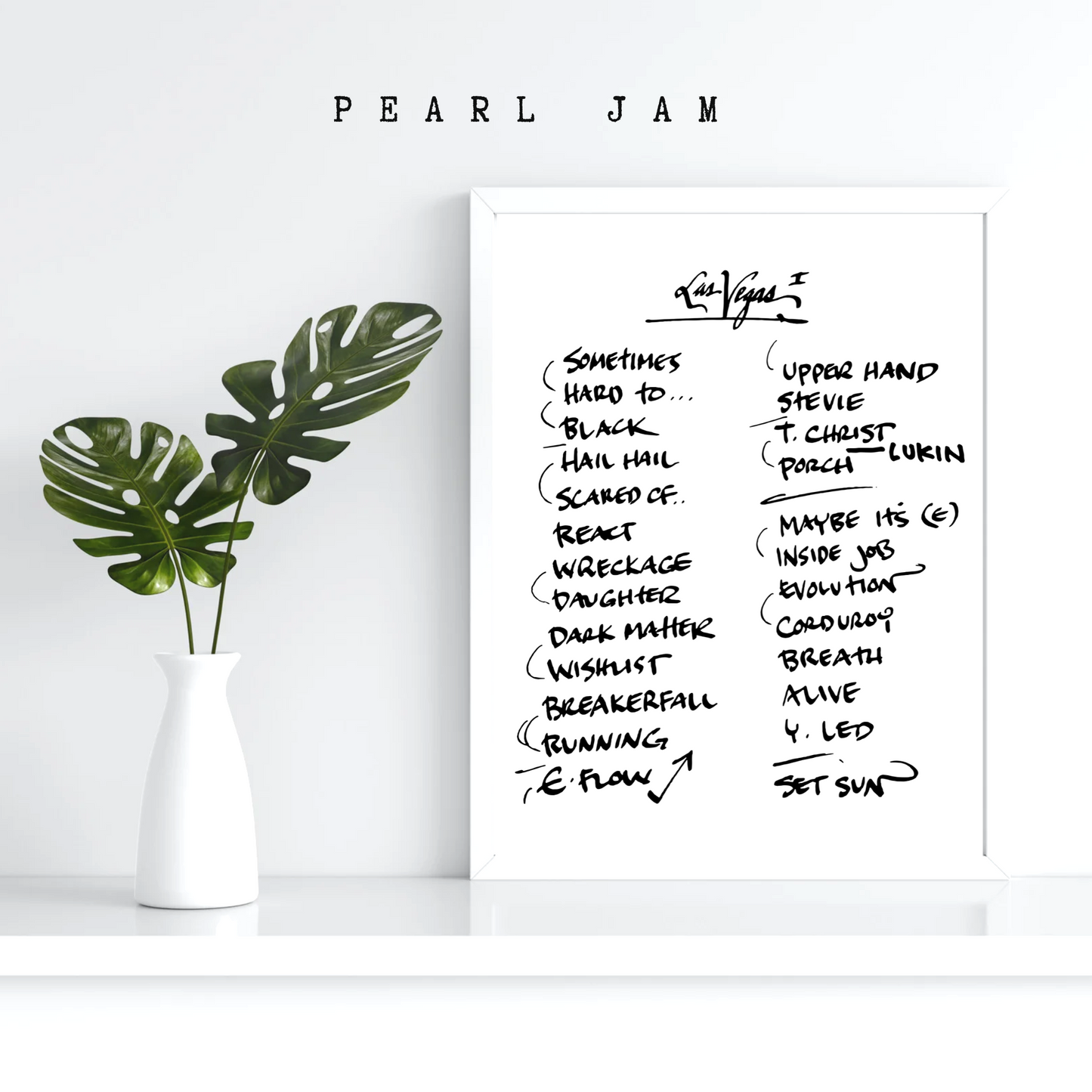 Pearl Jam | Las Vegas | 5/16/24 | Night 1 | Concert | Setlist | Print | Custom | Personalized | Gift for Him | Gift for Her | Special Gift | Music Fan Gift