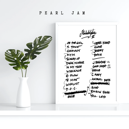 Pearl Jam | Philadelphia | 9/9/24 | Night Two | Concert | Setlist | Poster