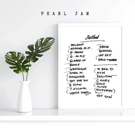 Pearl Jam | Portland | 5/10/24 | One Night | Concert | Setlist | Print | Custom | Personalized | Gift for Him | Gift for Her | Special Gift | Music Fan Gift