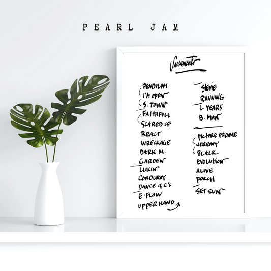Pearl Jam | Sacramento | 5/13/24 | One Night | Concert | Setlist | Print | Custom | Personalized | Gift for Him | Gift for Her | Special Gift | Music Fan Gift