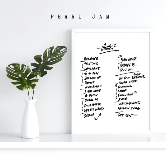 Pearl Jam | Seattle | 5/28/24 | Night 1 | Concert | Setlist | Print | Custom | Personalized | Gift for Him | Gift for Her | Special Gift | Music Fan Gift