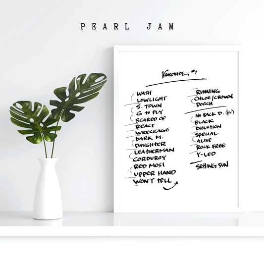 Pearl Jam | Vancouver | 5/4/24 | Night 1 | Concert | Setlist | Print | Custom | Personalized | Gift for Him | Gift for Her | Special Gift | Music Fan Gift