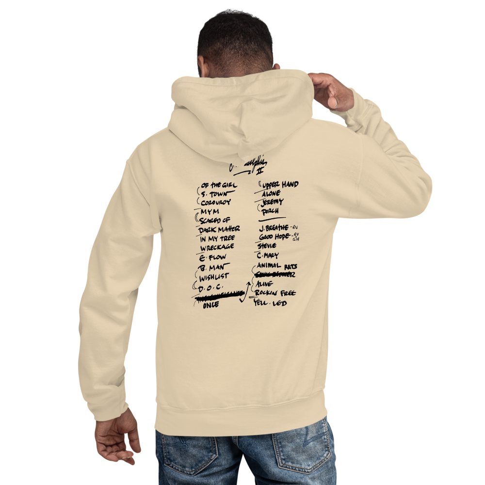 Pearl Jam | Custom | Concert | Setlist | Hoodie | Fan Art | Gift for Him | Gift for Her | Unique Gift